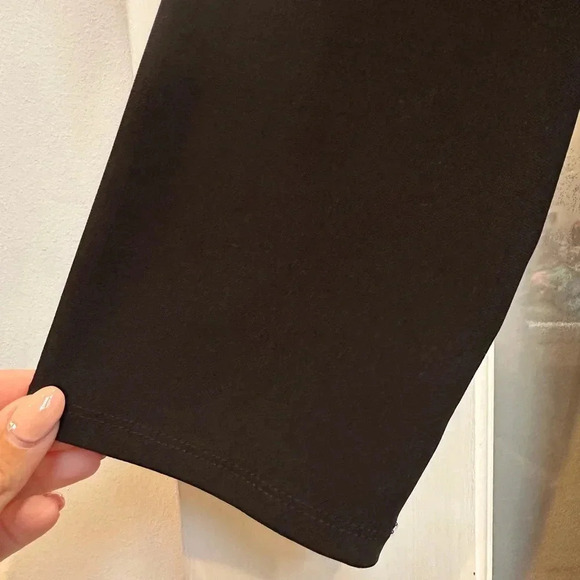 White House Black Market WHBM Black Chain Lace Up Shift Dress Size Medium M - Picture 4 of 8